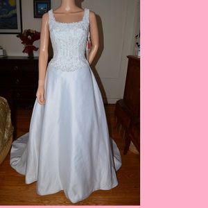 MORI LEE Wedding Dress Gown sz 8 Medium M NEW